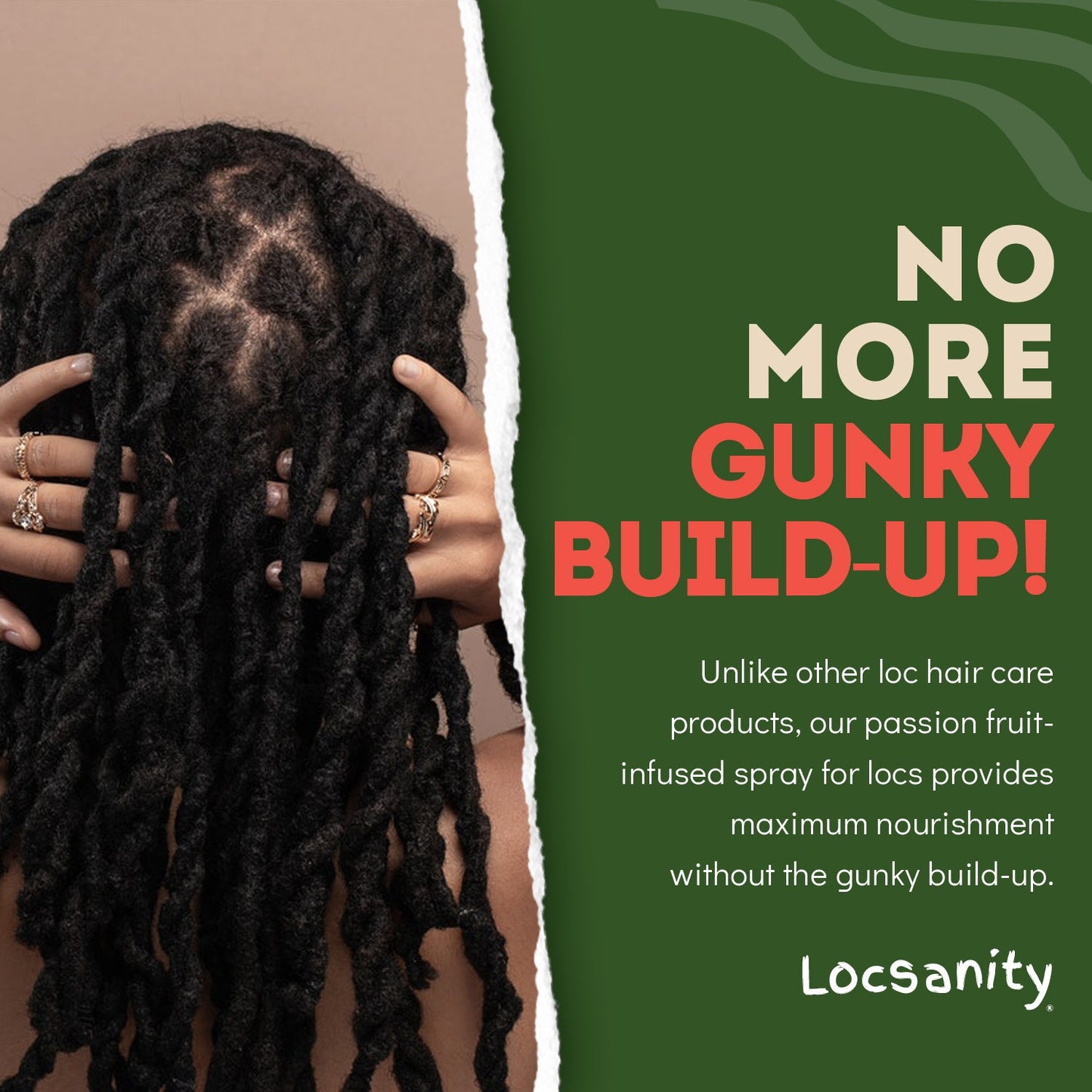 Locsanity Passion Fruit Softening and Moisturizing Daily Spray for Locs, Dreadlocks, Sisterlock, Microlock, Locs, Oil-Free Hair Scalp Moisturizer