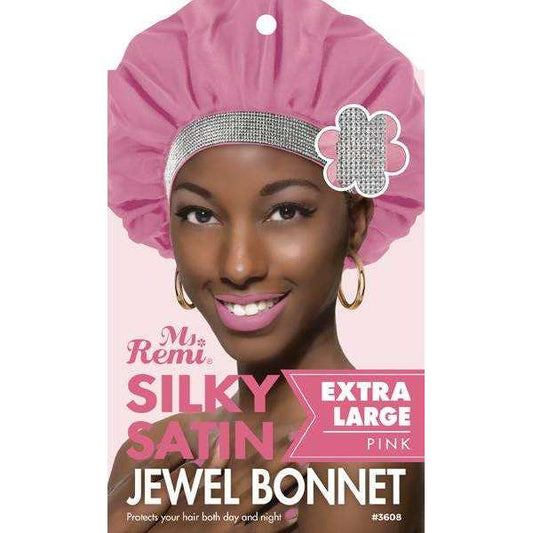 Ms. Remi Silky Satin Jewel Bonnet Extra Large - Assorted Colors