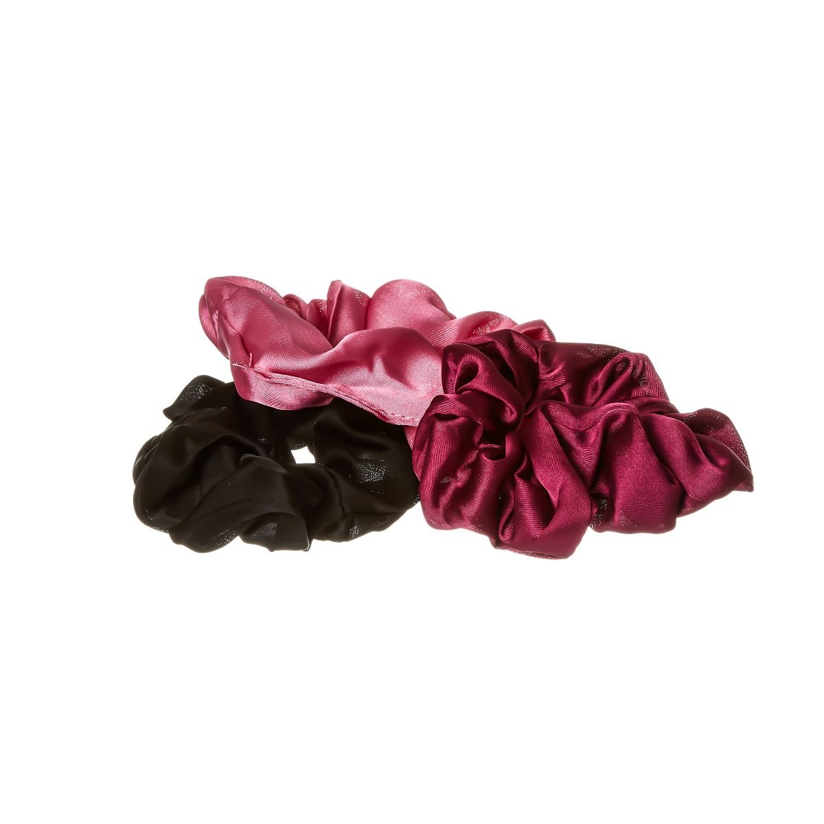 RED Silky Satin Scrunches 3ea. Assorted