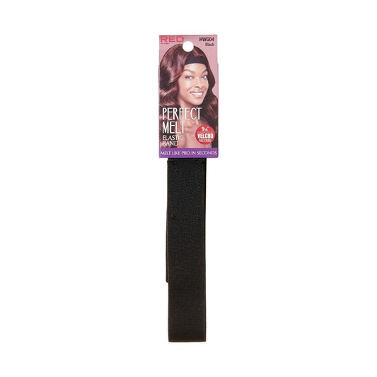 RED Perfect Melt Elastic Wig Band 1 1/8" - Black