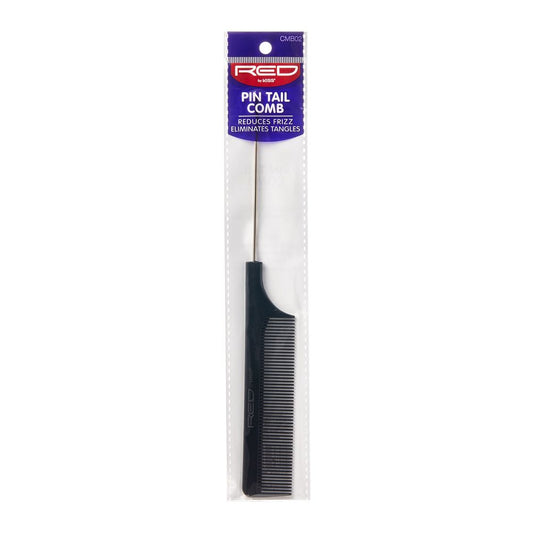 RED Pin Tail Comb - Black