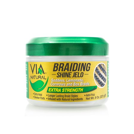 Via Natural Braiding Shine Jelo Extra Strength 8 oz