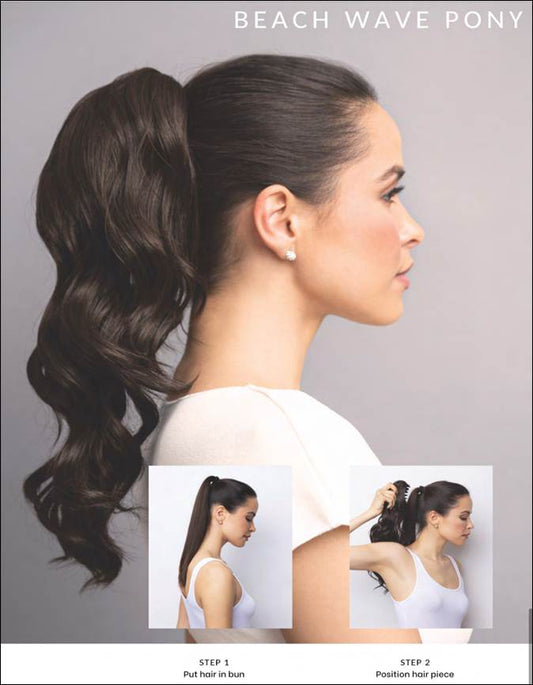 Rene of Paris Ready-To-Wear-Hair Beachwave Clip-On Ponytail 18"