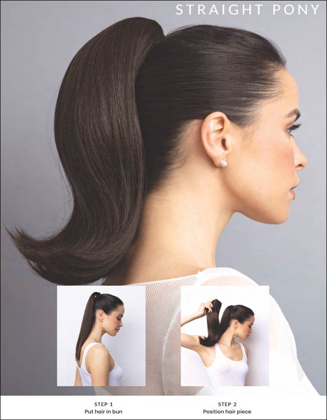 Rene of Paris Ready-To-Wear-Hair Clip-On Straight Ponytail 12.5"