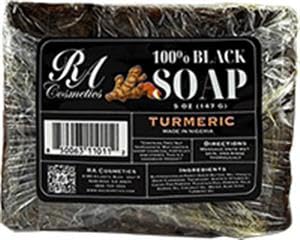 RA Cosmetics 100% African Black Soap 5 Oz.