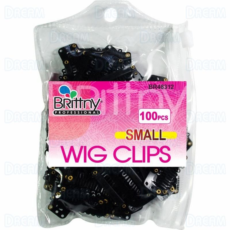 Brittny 100Pcs Black Wig Clips