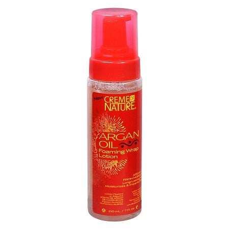 Creme of Nature Argan Oil Foaming Wrap Lotion 7 oz