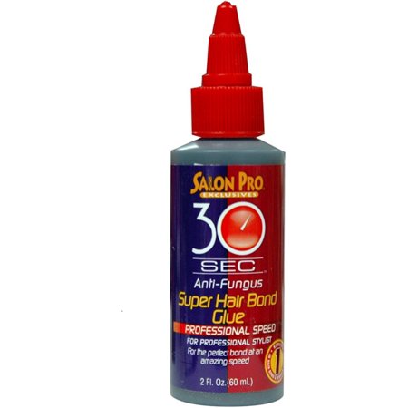 Salon Pro 30 Second Super Hair Bond Glue (Black) 2 oz