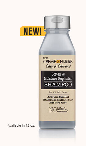 Creme of Nature Clay & Charcoal Shampoo 12 Oz.