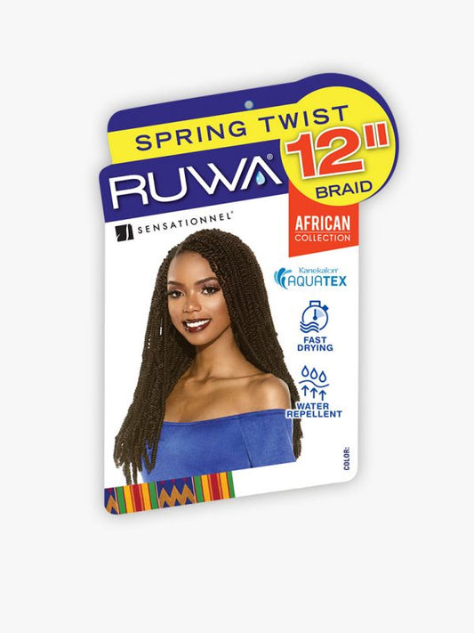 Sensationnel Ruwa Spring Twist 12" Water Repellent Crochet Hair