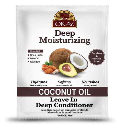 Okay Deep Moisturizing Coconut Oil Leave-In Deep Conditioner 1.25 oz