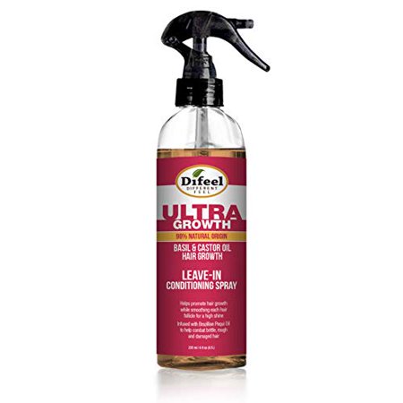 Difeel Ultra Growth with Basil & Castor Oil Leave-In Conditioning Spray 6 Fl. Oz.