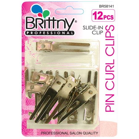 Brittny's Slide-In Pin Curl Clip 12pcs