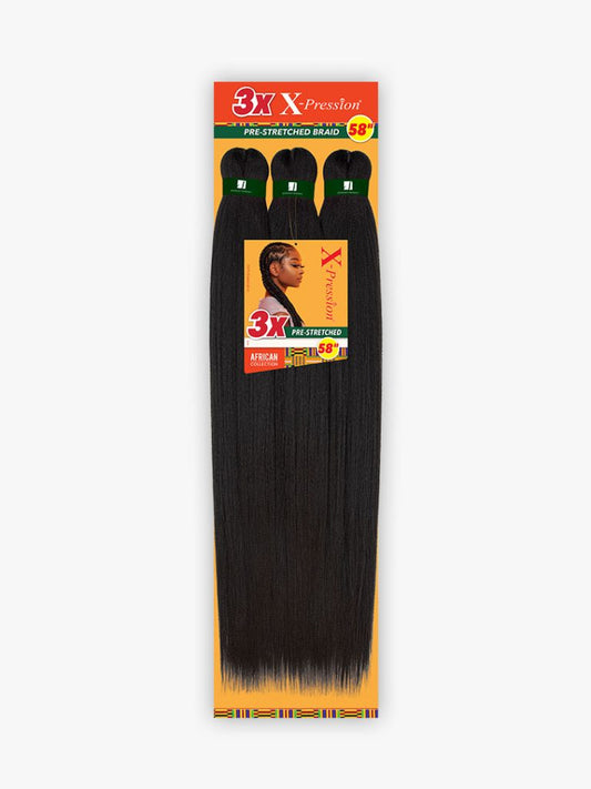 Sensationnel 3X X-Pression Pre-Stretched Braiding Hair 58" (29" Folded)