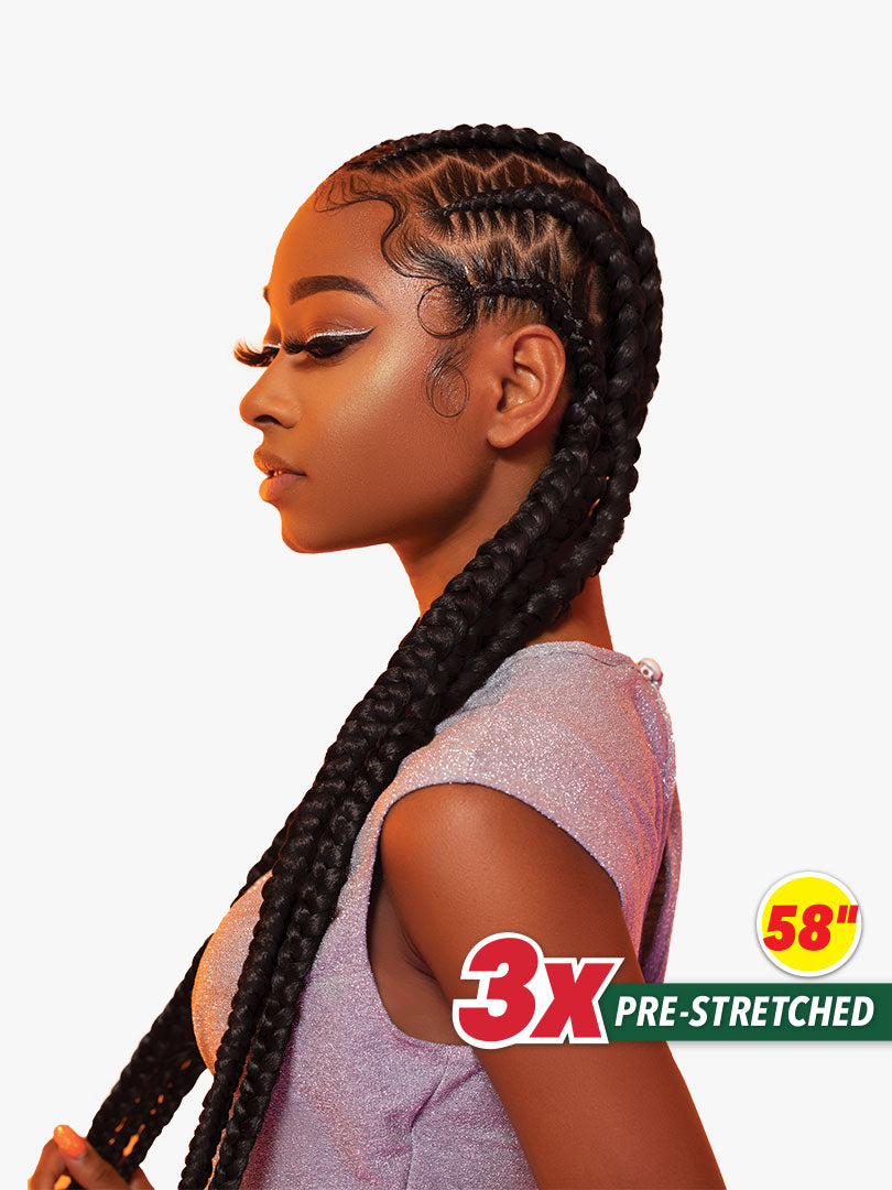 3X X-Pression Pre-Stretched Braiding Hair 58"
