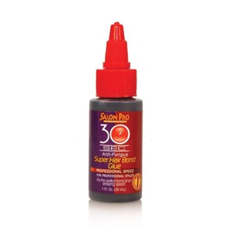 Salon Pro 30 Second Super Hair Bond Glue (Black) 1 oz