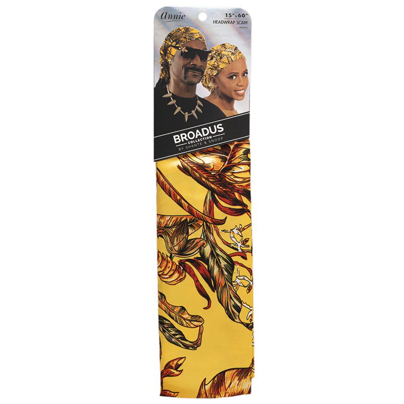 Broadus Collection by Shante & Snoop - Silky Headwrap Scarf 15"x60"