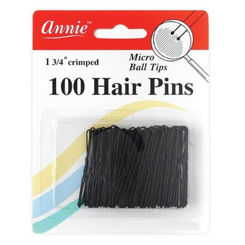 Annie 100 Hair Pins 1 3/4" - Black