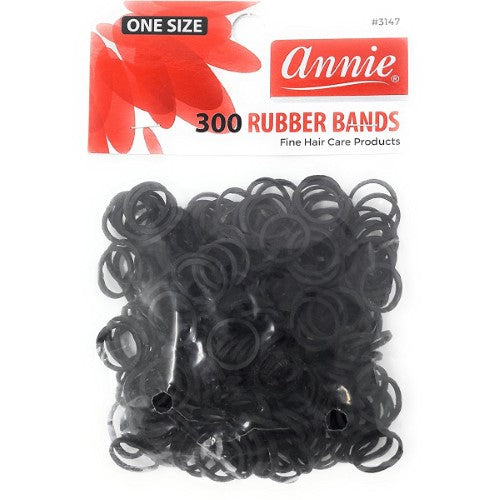 Annie Rubber Bands 300 Count - Black