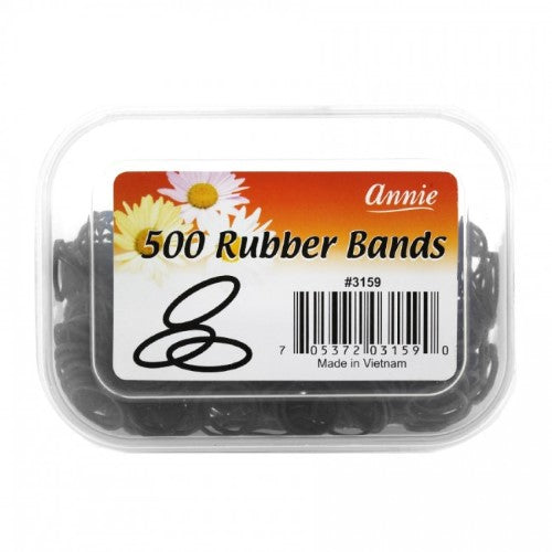 Annie Rubber Bands 500 Count - Black