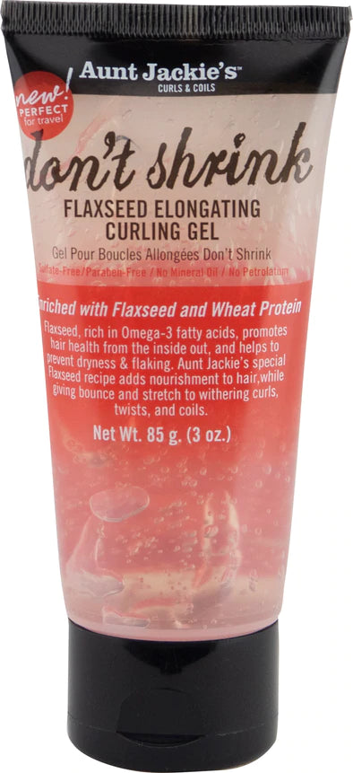 Aunt Jackie's Don't Shrink Elongating Curl Gel Travel Size 3 Oz.