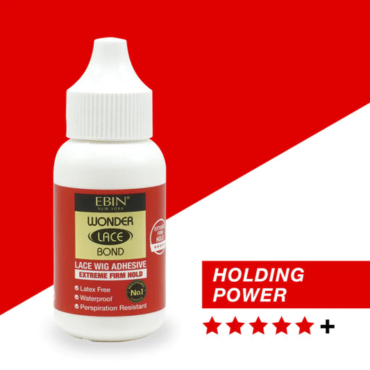 Ebin Wonder Lace Bond Adhesive Glue - Extreme Firm Hold - Active 1.18 oz.