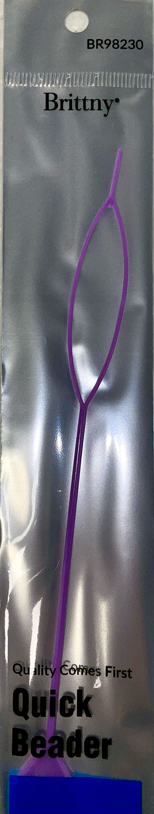 Annie Dreadlocks Crotchet Needle, 3-hook (0.5mm) with PIK Purple