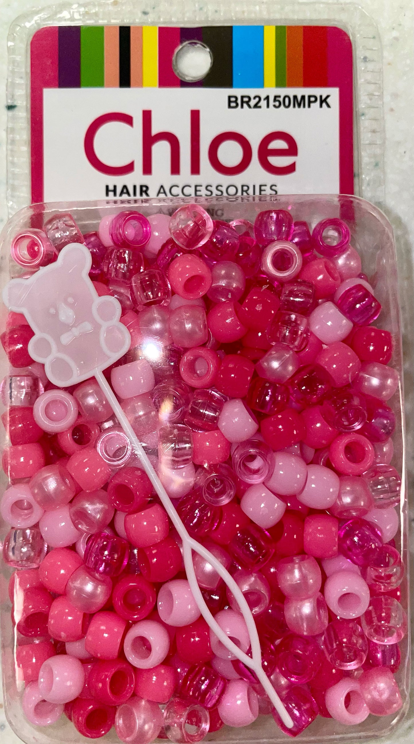 Chloe Beads Mixed Pink 500PC W/ Beader