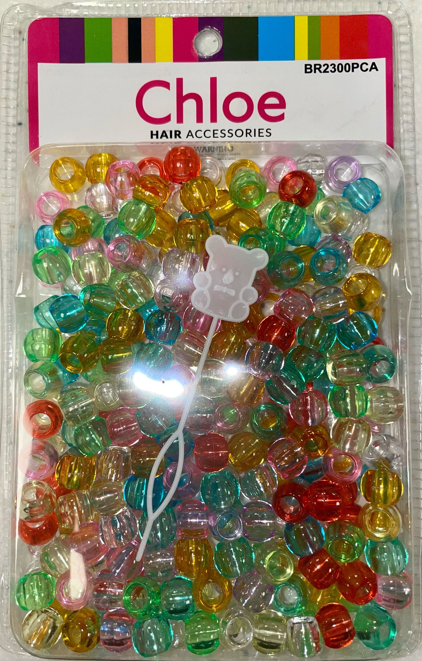 Chloe Color Assorted Clear Bead