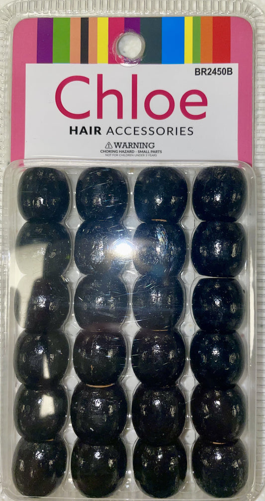 Chloe Hair Beads Accessories Rainbow, White, Black, Pink, Clear