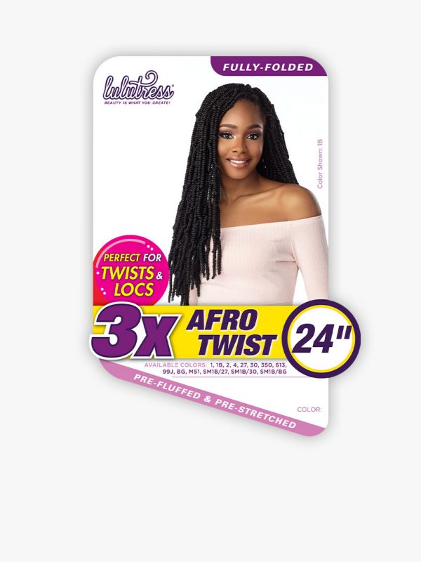 Lulutress 3X Afro Twist 24" Crochet/Wrapping Hair