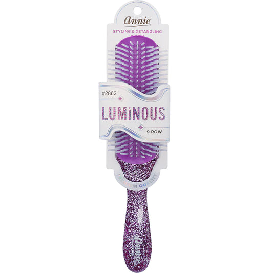 Annie Luminous 9 Row Styling Brush - Assorted Colors