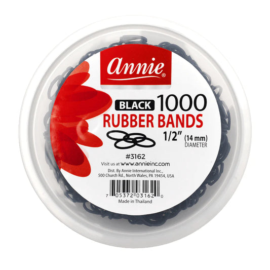 Annie Rubber Bands 1,000 Count - Black