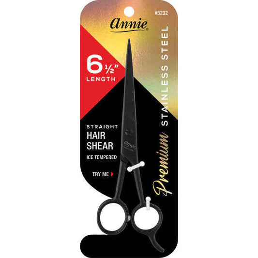 Premium Stainless Steel Straight Hair Shears 6.5" Length