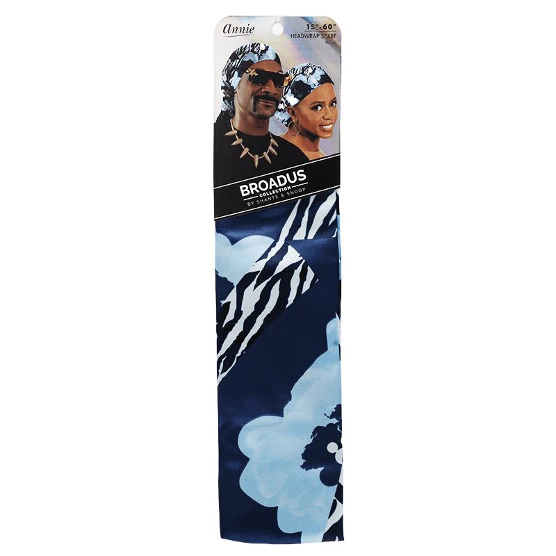 Broadus Collection by Shante & Snoop - Silky Headwrap Scarf 15"x60"