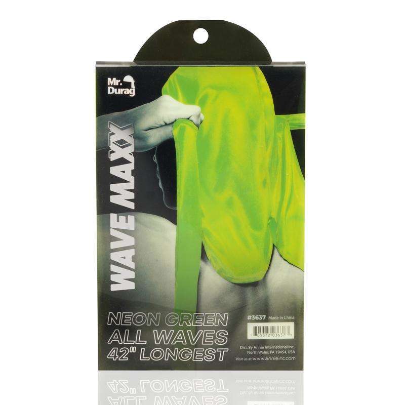 Mr. Durag Wave Maxx Neon Green All Waves 42" Long