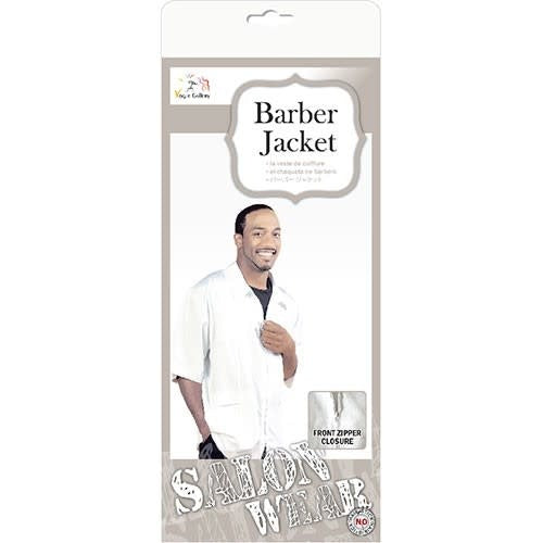Salon Wear Barber Jacket - Black (2XL)